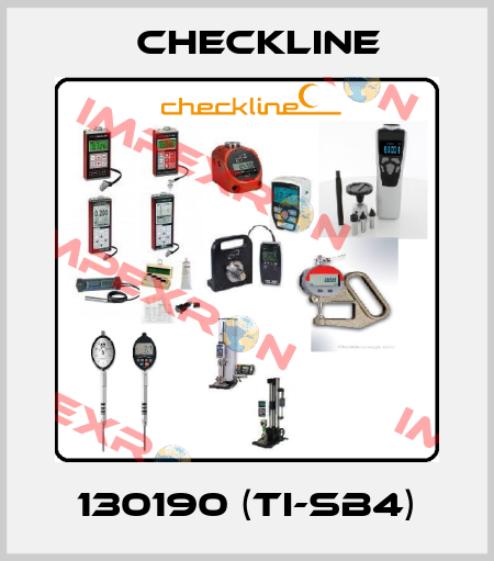 130190 (TI-SB4) Checkline
