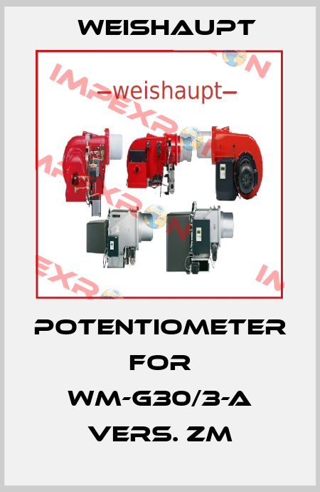 Potentiometer for WM-G30/3-A vers. ZM Weishaupt
