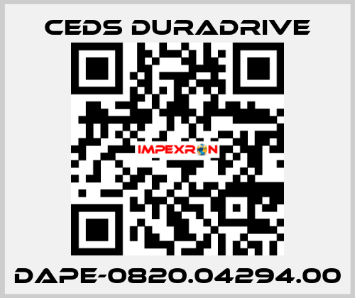 DAPE-0820.04294.00 Ceds Duradrive