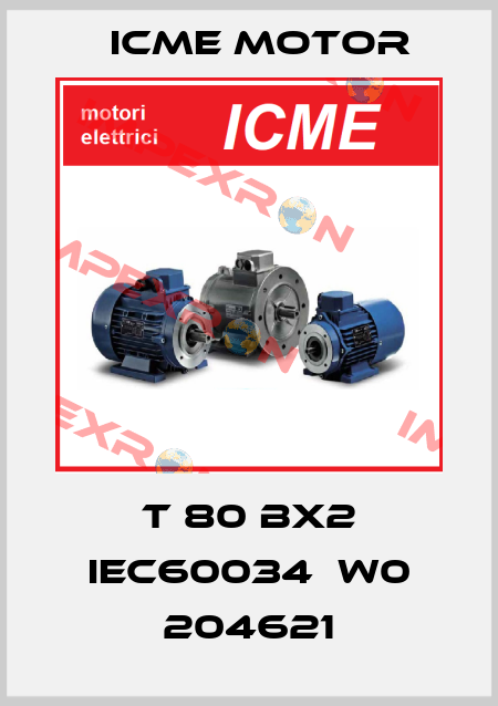 T 80 BX2 IEC60034  W0 204621 Icme Motor