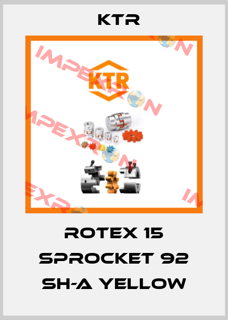 ROTEX 15 Sprocket 92 Sh-A yellow KTR