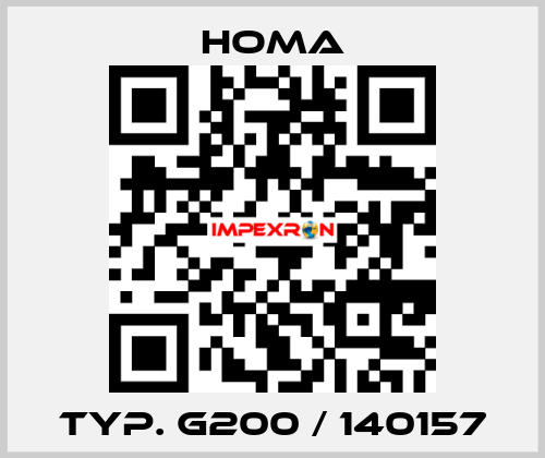 Typ. G200 / 140157 HOMA