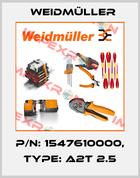 P/N: 1547610000, Type: A2T 2.5 Weidmüller