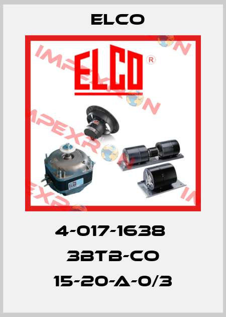 4-017-1638  3BTB-CO 15-20-A-0/3 Elco