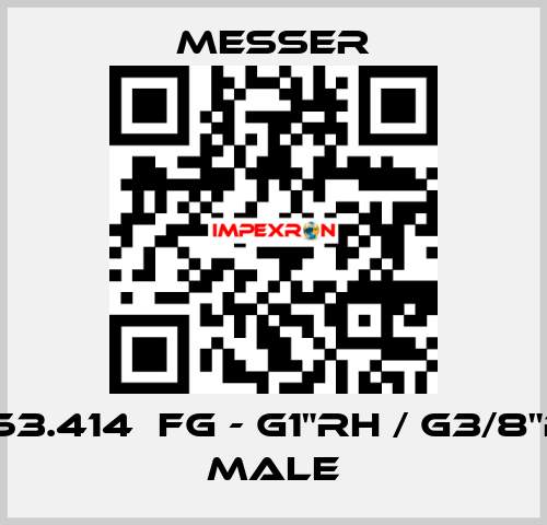 0.463.414  FG - G1"RH / G3/8"RH - Male Messer