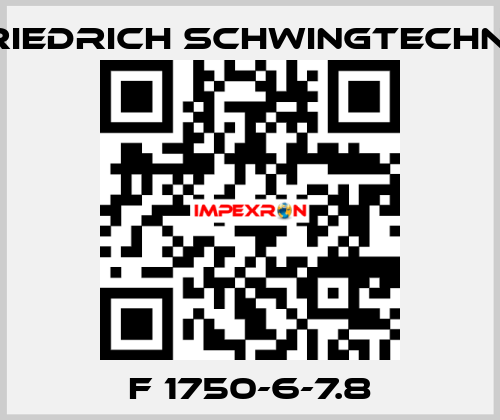 F 1750-6-7.8 Friedrich Schwingtechnik