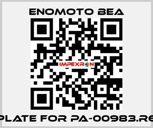 Plate for PA-00983.R6 Enomoto BeA