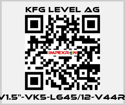 NMG125-RV1.5"-VK5-L645/12-V44R-10PVC-Ex KFG Level AG