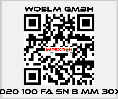 010020 100 FA Sn 8 mm 30x28 Woelm GmbH