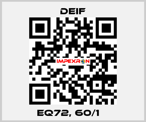 EQ72, 60/1 А Deif