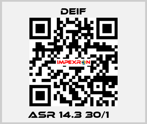 ASR 14.3 30/1 А Deif
