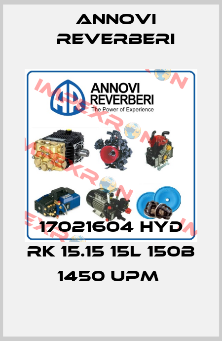 17021604 HYD RK 15.15 15L 150B 1450 UPM  Annovi Reverberi
