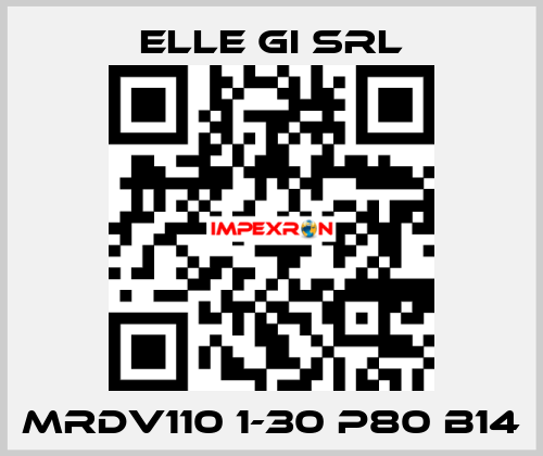 MRDV110 1-30 P80 B14 ELLE GI SRL