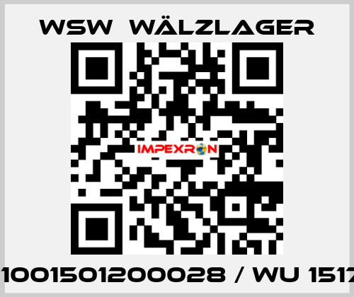 301001501200028 / WU 151712 WSW  Wälzlager