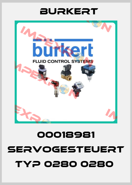 00018981 servogesteuert Typ 0280 0280  Burkert