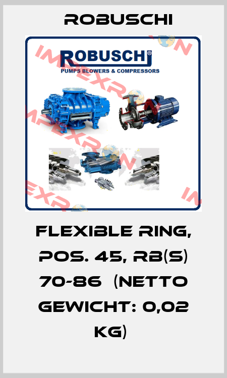 Flexible Ring, Pos. 45, RB(S) 70-86  (netto Gewicht: 0,02 kg)  Robuschi