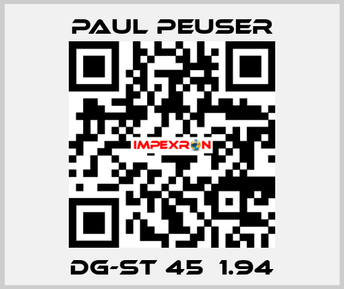DG-ST 45，1.94 PAUL PEUSER