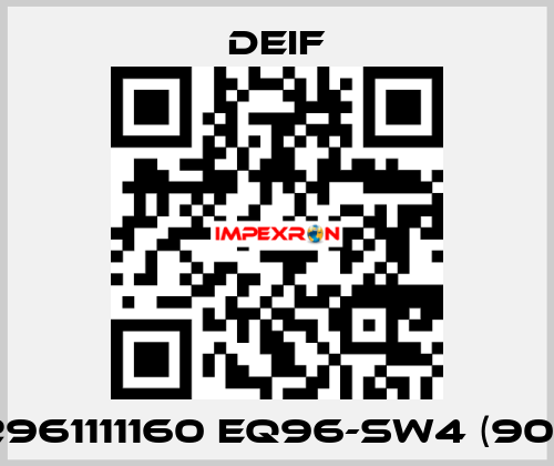 2961111160 EQ96-sw4 (90°) Deif