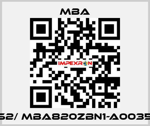 1214452/ MBA820ZBN1-A00358-B-X MBA