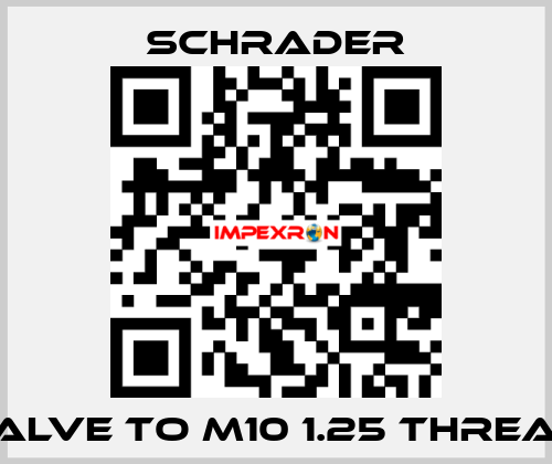 Valve to M10 1.25 Thread Schrader
