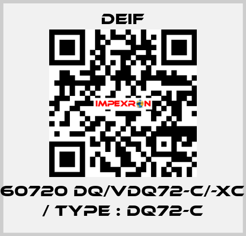 2961060720 DQ/VDQ72-c/-xc (240°) / Type : DQ72-c Deif
