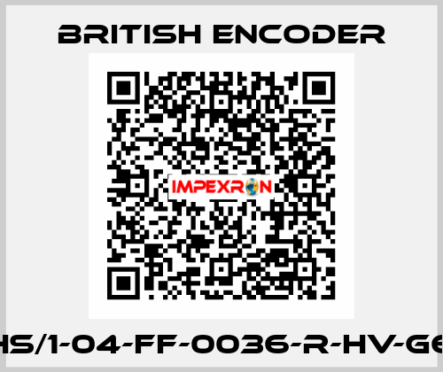  755HS/1-04-FF-0036-R-HV-G6-ST  British Encoder