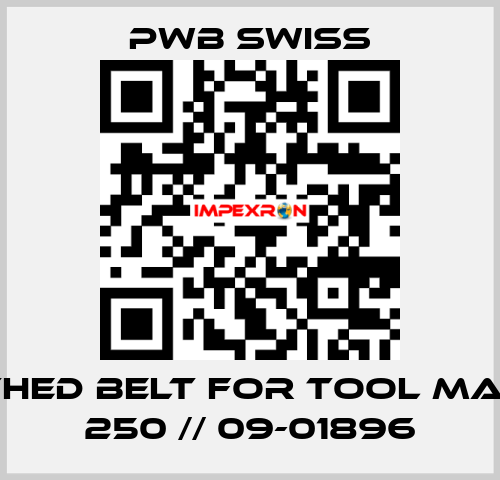 toothed belt for Tool Master 250 // 09-01896 PWB Swiss