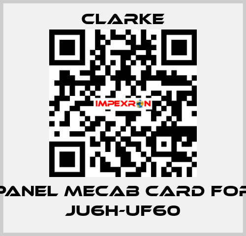 panel mecab card for JU6H-UF60 Clarke