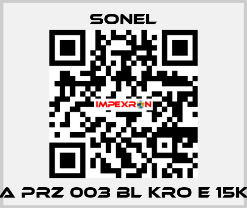 WA PRZ 003 BL KRO E 15KV Sonel