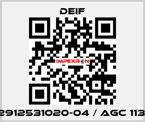 2912531020-04 / AGC 113  Deif