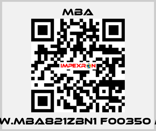 SW.MBA821ZBN1 F00350 M MBA