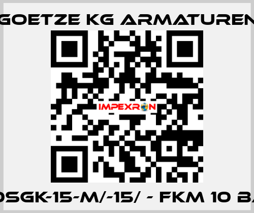 810sGK-15-m/-15/ - FKM 10 bar Goetze KG Armaturen
