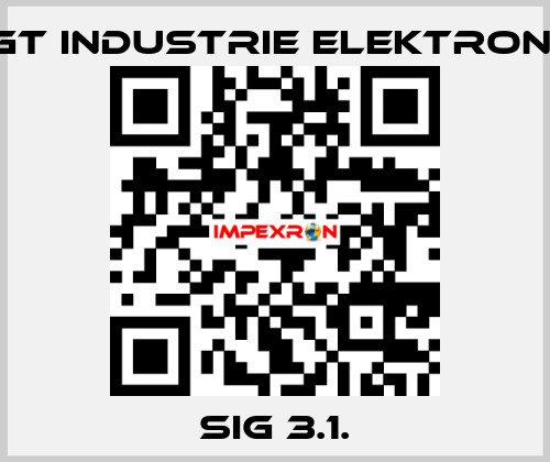 SIG 3.1. EGT Industrie elektronik
