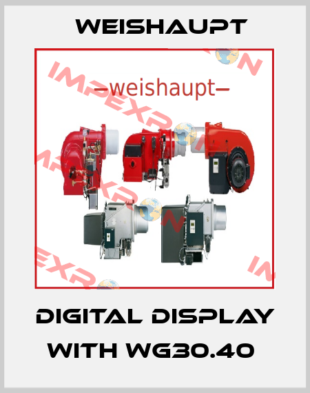 Digital display with WG30.40  Weishaupt