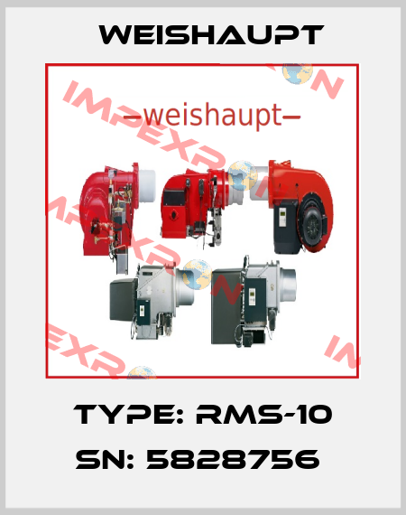 Type: RMS-10 SN: 5828756  Weishaupt