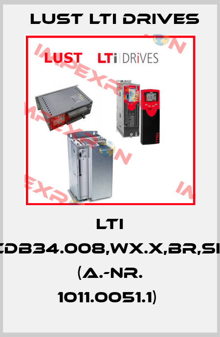 LTI CDB34.008,Wx.x,BR,SH (A.-Nr. 1011.0051.1)  LUST LTI Drives