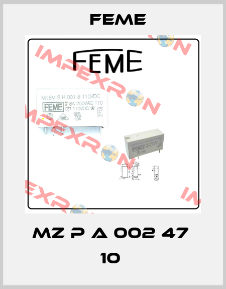MZ P A 002 47  10  Feme