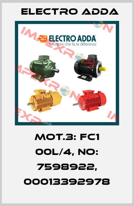MOT.3: FC1 00L/4, No: 7598922, 00013392978 Electro Adda