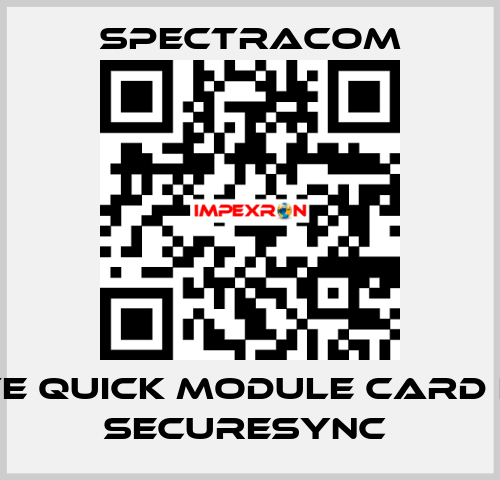Have Quick module card for SECURESYNC  SPECTRACOM