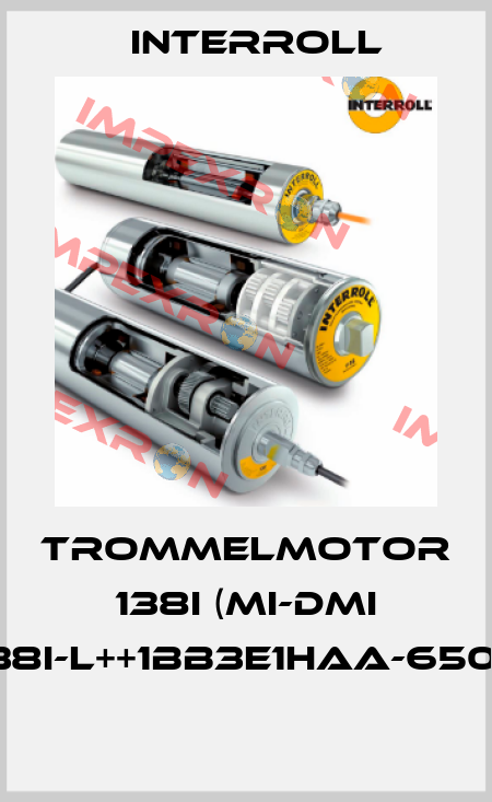 Trommelmotor 138i (MI-DMI AC138I-L++1BB3E1HAA-650mm)  Interroll
