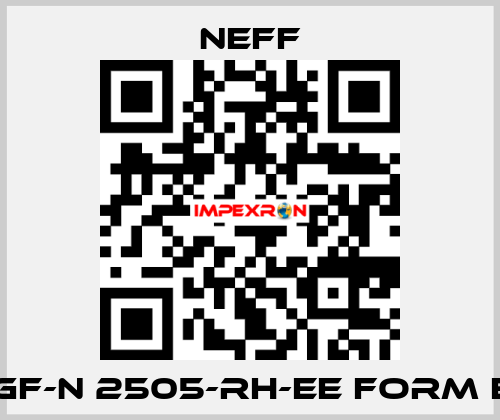 KGF-N 2505-RH-EE FORM E   Neff