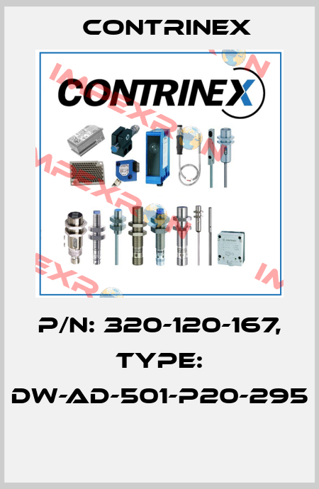 P/N: 320-120-167, Type: DW-AD-501-P20-295  Contrinex