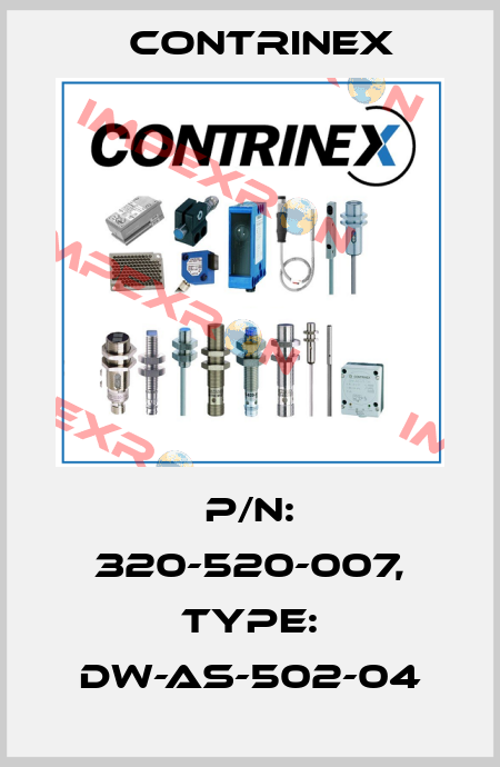 p/n: 320-520-007, Type: DW-AS-502-04 Contrinex