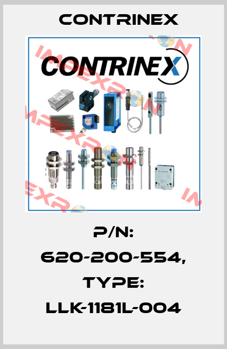 p/n: 620-200-554, Type: LLK-1181L-004 Contrinex