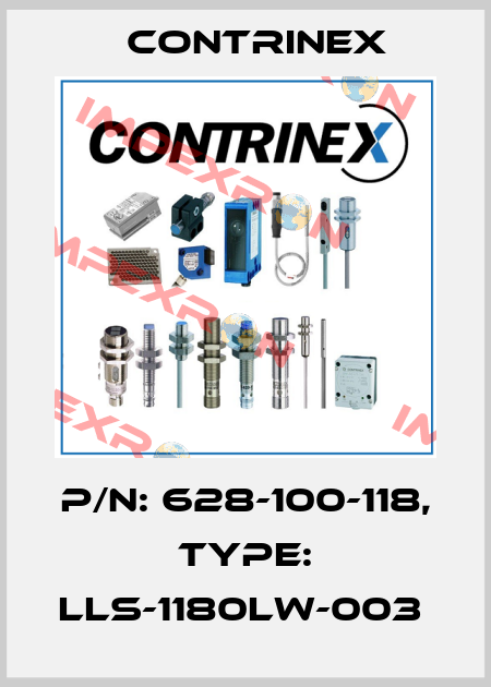 P/N: 628-100-118, Type: LLS-1180LW-003  Contrinex