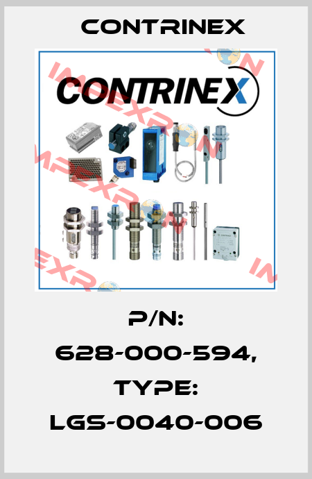 p/n: 628-000-594, Type: LGS-0040-006 Contrinex
