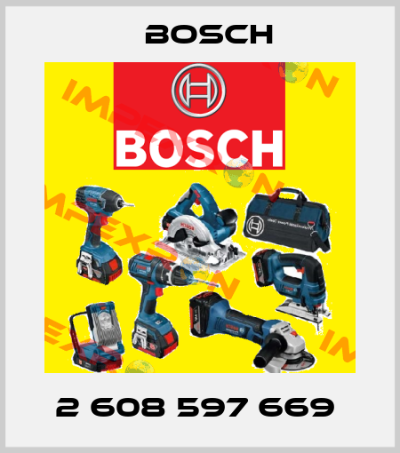 2 608 597 669  Bosch