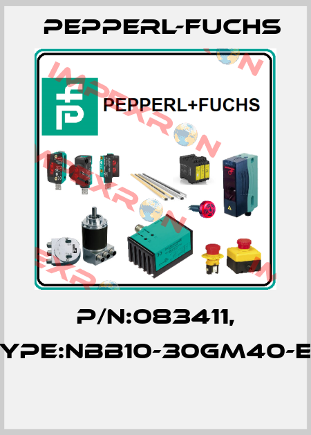 P/N:083411, Type:NBB10-30GM40-E2  Pepperl-Fuchs