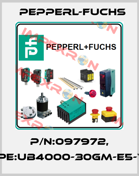 P/N:097972, Type:UB4000-30GM-E5-V15 Pepperl-Fuchs