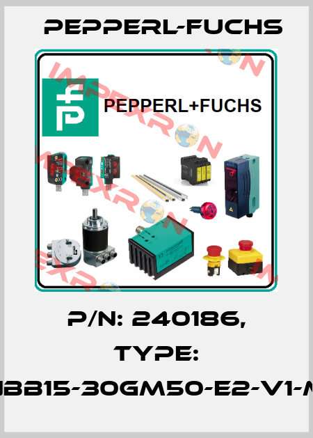 p/n: 240186, Type: NBB15-30GM50-E2-V1-M Pepperl-Fuchs